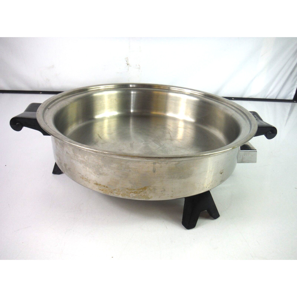 Saladmaster 7817 Electric Skillet Fry Pan 11 Inch No Lid Or Cord Great Condition